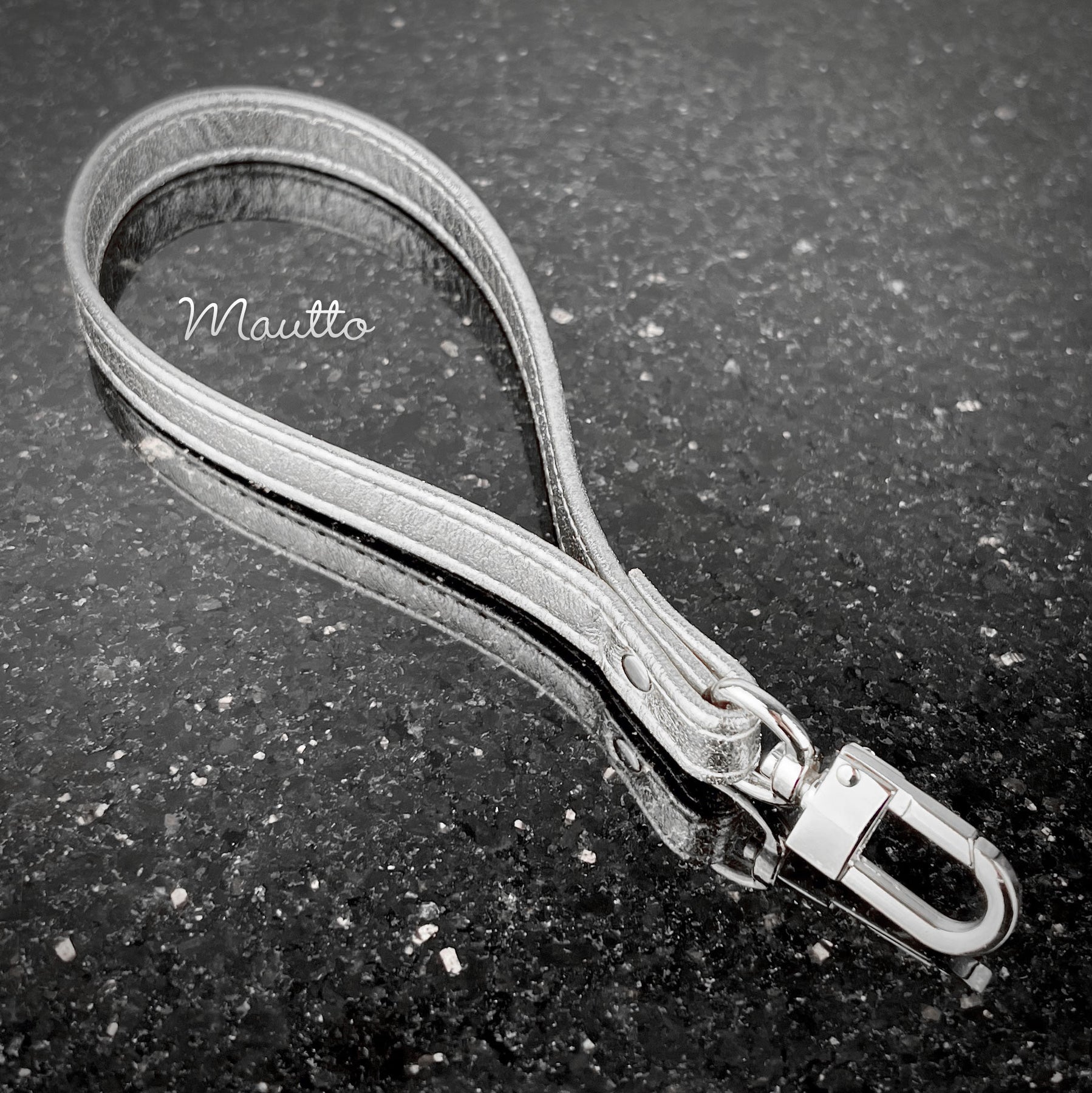 Black Leather Key Leash W/ Gold or Silver Clips - Etsy